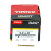 TIMCO Velocity Premium Multi-Use Countersunk Gold Woodscrews - 3.0 x 40 Thumbnail