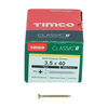 TIMCO Classic Multi-Purpose Countersunk Gold Woodscrews - 3.5 x 40 Thumbnail