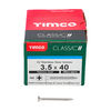 TIMCO Classic Multi-Purpose Countersunk A2 Stainless Steel Woodscrews - 3.5 x 40 Thumbnail