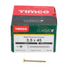 TIMCO Classic Multi-Purpose Countersunk Gold Woodscrews - 3.5 x 45 Thumbnail