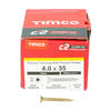 TIMCO C2 Strong-Fix Multi-Purpose Premium Countersunk Gold Woodscrews - 4.0 x 35 Thumbnail