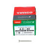 TIMCO Classic Multi-Purpose Countersunk A4 Stainless Steel Woodscrews - 4.0 x 40 Thumbnail