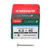 TIMCO Classic Multi-Purpose Pan Head A2 Stainless Steel Woodscrews - 4.0 x 40 Thumbnail