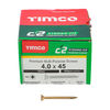 TIMCO C2 Strong-Fix Multi-Purpose Premium Countersunk Gold Woodscrews - 4.0 x 45 Thumbnail