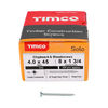 TIMCO Solo Countersunk Silver Woodscrews - 4.0 x 45 Thumbnail