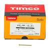 TIMCO Solo Countersunk Gold Woodscrews - 4.0 x 60 Thumbnail