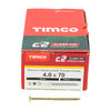 TIMCO C2 Clamp-Fix Multi-Purpose Premium Countersunk Gold Woodscrews - 4.0 x 70 Thumbnail