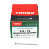 TIMCO Classic Multi-Purpose Countersunk A2 Stainless Steel Woodscrews - 4.0 x 70 Thumbnail