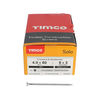 TIMCO Solo Countersunk Silver Woodscrews - 4.0 x 80 Thumbnail