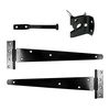 TIMCO Pedestrian Gate Kit Medium Tee Hinges & Automatic Latch Black - 14" Thumbnail