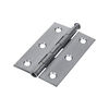 TIMCO Butt Hinges Loose Pin (1840) Steel Satin Chrome - 75 x 50 Thumbnail