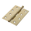 TIMCO Butt Hinges Loose Pin (1840) Steel Electro Brass - 100 x 71 Thumbnail