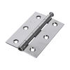 TIMCO Butt Hinges Loose Pin (1840) Steel Polished Chrome - 90 x 60 Thumbnail