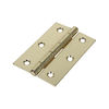 TIMCO Butt Hinges Fixed Pin (1838) Steel Electro Brass - 90 x 60 Thumbnail