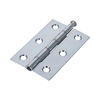 TIMCO Butt Hinges Loose Pin (1840) Steel Silver - 75 x 50 Thumbnail