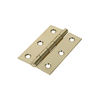 TIMCO Butt Hinges Fixed Pin (1838) Steel Electro Brass - 75 x 50 Thumbnail