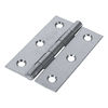 TIMCO Butt Hinges Fixed Pin (1838) Steel Silver - 75 x 50 Thumbnail