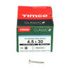 TIMCO Classic Multi-Purpose Countersunk A2 Stainless Steel Woodscrews - 4.5 x 30 Thumbnail