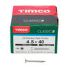 TIMCO Classic Multi-Purpose Countersunk A2 Stainless Steel Woodscrews - 4.5 x 40 Thumbnail