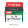 TIMCO Classic Multi-Purpose Countersunk Gold Woodscrews - 4.5 x 45 Thumbnail