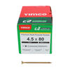 TIMCO C2 Strong-Fix Multi-Purpose Premium Countersunk Gold Woodscrews - 4.5 x 80 Thumbnail