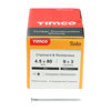 TIMCO Solo Countersunk Silver Woodscrews - 4.5 x 80 Thumbnail