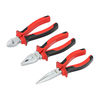 TIMCO General Purpose Pliers Set, Combination Pliers, Long Nose Pliers, Side Cutting Pliers with Soft Grip Handles - Set of 3 Thumbnail