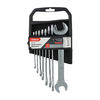 TIMCO Open Ended Spanner Set - Metric Drop Forged Chrome Vanadium, 6mm to 22mm - 8 Pieces Thumbnail