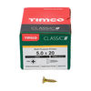 TIMCO Classic Multi-Purpose Countersunk Gold Woodscrews - 5.0 x 20 Thumbnail