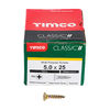 TIMCO Classic Multi-Purpose Countersunk Gold Woodscrews - 5.0 x 25 Thumbnail