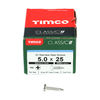 TIMCO Classic Multi-Purpose Pan Head A2 Stainless Steel Woodscrews - 5.0 x 25 Thumbnail