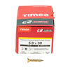 TIMCO C2 Clamp-Fix Multi-Purpose Premium Countersunk Gold Woodscrews - 5.0 x 30 Thumbnail