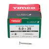 TIMCO Classic Multi-Purpose Countersunk A2 Stainless Steel Woodscrews - 5.0 x 35 Thumbnail