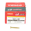 TIMCO C2 Clamp-Fix Multi-Purpose Premium Countersunk Gold Woodscrews - 5.0 x 40 Thumbnail