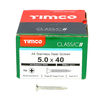 TIMCO Classic Multi-Purpose Countersunk A4 Stainless Steel Woodscrews - 5.0 x 40 Thumbnail