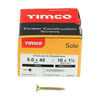 TIMCO Solo Countersunk Gold Woodscrews - 5.0 x 40 Thumbnail