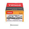 TIMCO Solo Countersunk Silver Woodscrews - 5.0 x 40 Thumbnail