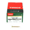 TIMCO Classic Multi-Purpose Countersunk Gold Woodscrews - 5.0 x 45 Thumbnail