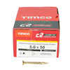 TIMCO C2 Clamp-Fix Multi-Purpose Premium Countersunk Gold Woodscrews - 5.0 x 50 Thumbnail