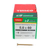 TIMCO C2 Strong-Fix Multi-Purpose Premium Countersunk Gold Woodscrews - 5.0 x 60 Thumbnail