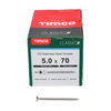 TIMCO Classic Multi-Purpose Countersunk A2 Stainless Steel Woodscrews - 5.0 x 70 Thumbnail