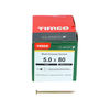 TIMCO Classic Multi-Purpose Countersunk Gold Woodscrews - 5.0 x 80 Thumbnail