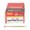 TIMCO C2 Clamp-Fix Multi-Purpose Premium Countersunk Gold Woodscrews - 5.0 x 100 Thumbnail