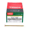 TIMCO Classic Multi-Purpose Countersunk Gold Woodscrews - 5.0 x 100 Thumbnail