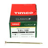 TIMCO Classic Multi-Purpose Countersunk Gold Woodscrews - 5.0 x 120 Thumbnail