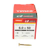 TIMCO C2 Clamp-Fix Multi-Purpose Premium Countersunk Gold Woodscrews - 6.0 x 50 Thumbnail