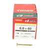 TIMCO C2 Clamp-Fix Multi-Purpose Premium Countersunk Gold Woodscrews - 6.0 x 60 Thumbnail