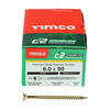 TIMCO C2 Strong-Fix Multi-Purpose Premium Countersunk Gold Woodscrews - 6.0 x 90 Thumbnail