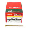 TIMCO C2 Clamp-Fix Multi-Purpose Premium Countersunk Gold Woodscrews - 6.0 x 100 Thumbnail