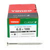 TIMCO Classic Multi-Purpose Countersunk A4 Stainless Steel Woodscrews - 6.0 x 100 Thumbnail